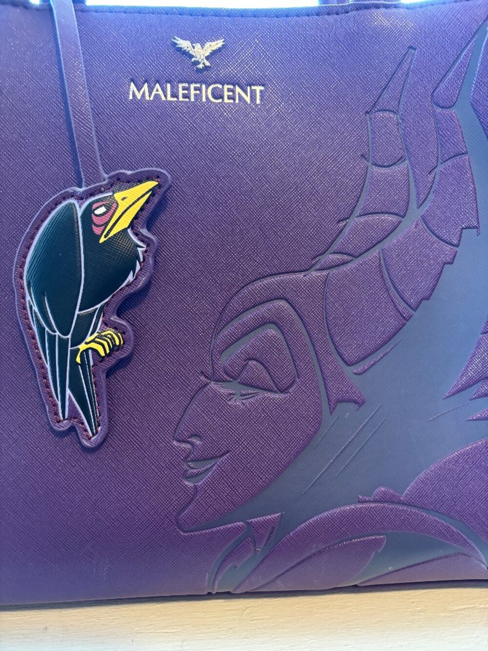 Disney x Loungefly Maleficent Handbag with Raven Charm